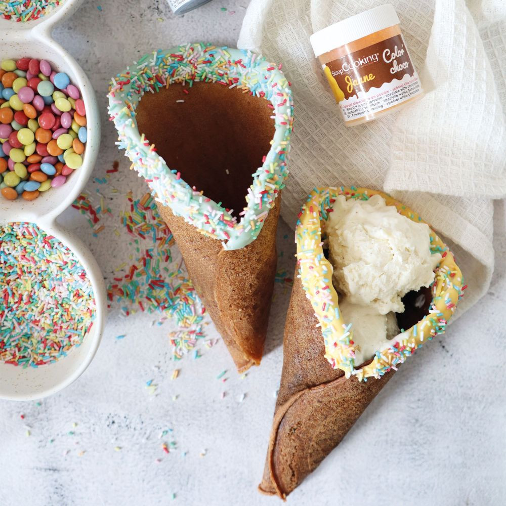 Préparation Gaufrettes & Cornets Chocolat – 260 g – Mix prêt à l’emploi – Image 3