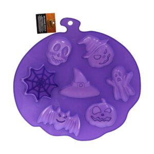 Wilton Moule en Silicone Fantôme Chapeau de Sorcière Chau Citrouille  Crâne Toile d'araignée