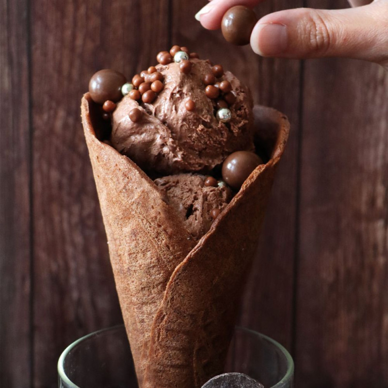 Préparation Gaufrettes & Cornets Chocolat – 260 g – Mix prêt à l’emploi – Image 5