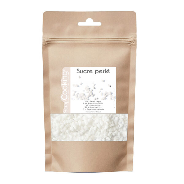 Sucre perlé 130 g – Décoration croquante pour chouquettes, brioches & pâtisseries
