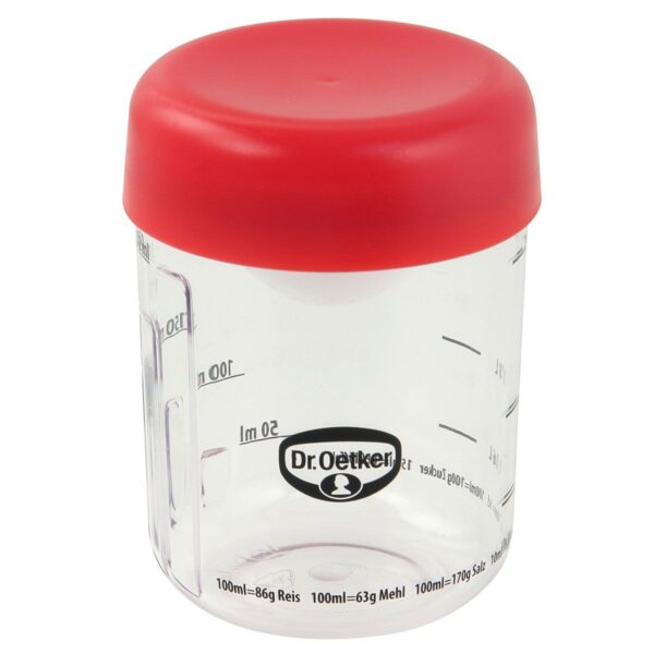 Tasse à mesurer Dr. Oetker 250 ml avec séparateur d’œufs – Doseur multi-usages – Image 3