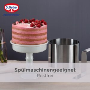 Cercle réglable extra haut de 16 à 30 cm Dr.Oetker