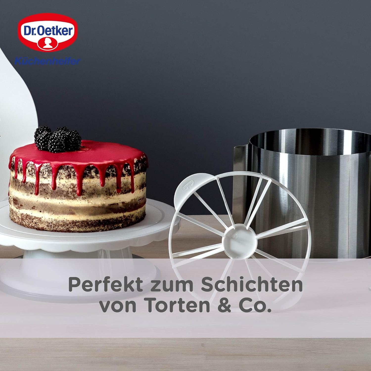 Cercle réglable extra haut de 16 à 30 cm Dr.Oetker – Image 3