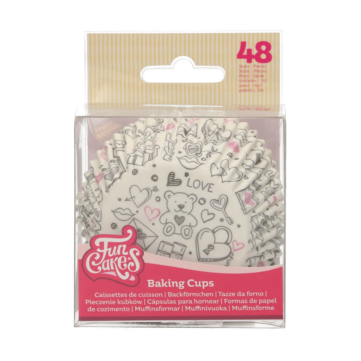 FunCakes Caissettes à Cupcakes Love Doodle pcs/48 – Image 4