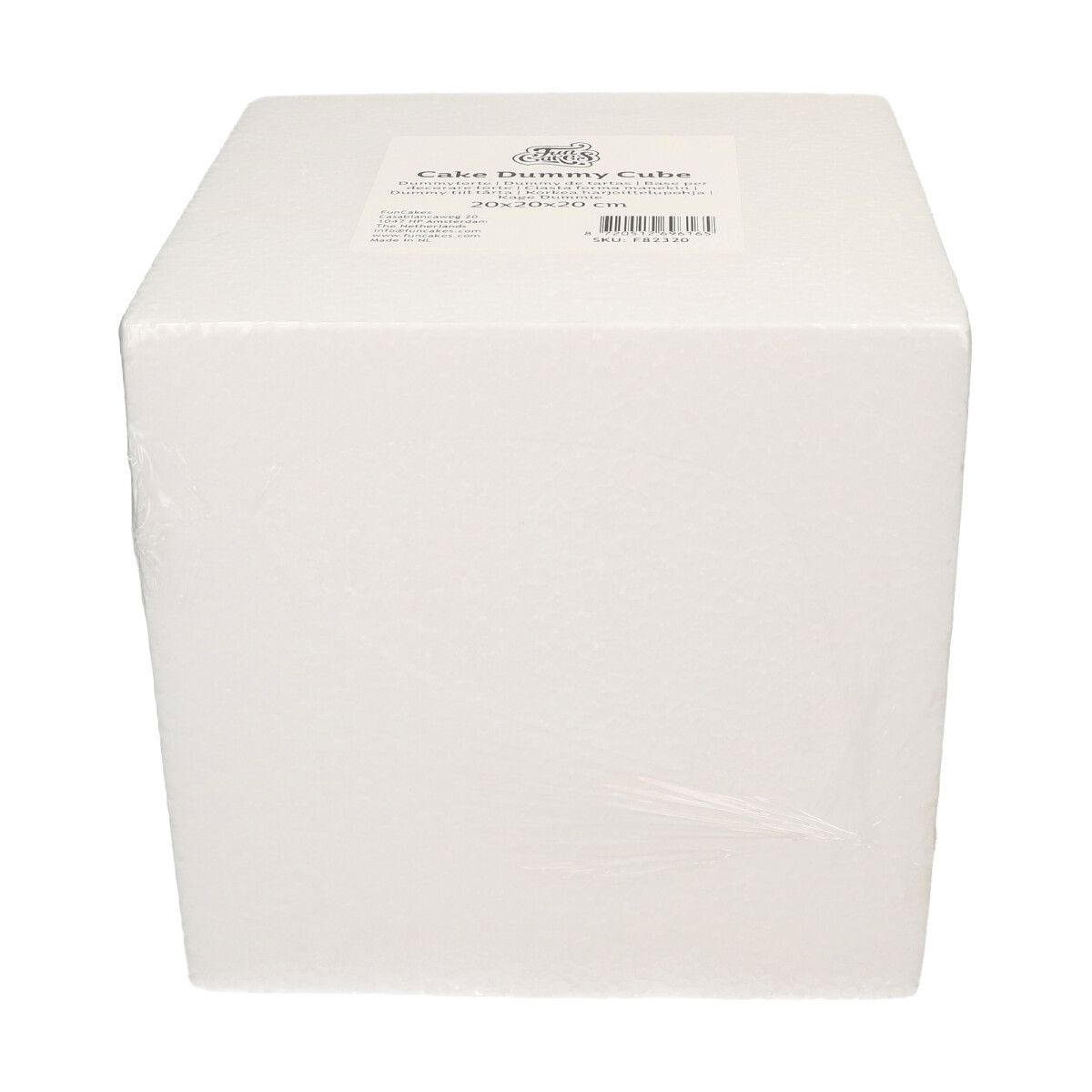 FunCakes Cake Dummy Cube 20x20x20 cm – Image 3