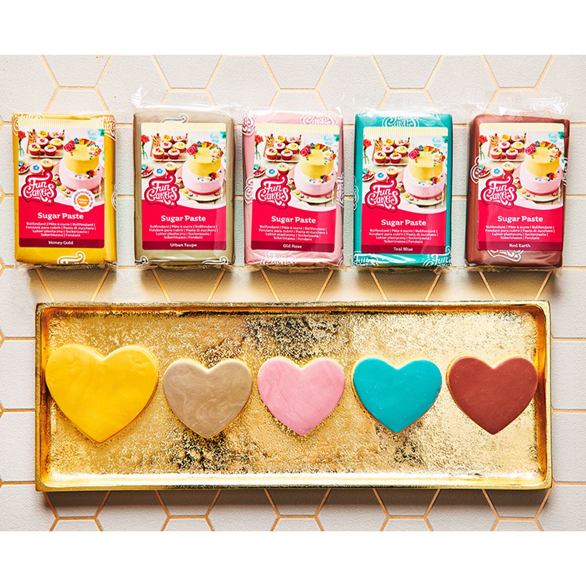 FunCakes Pâte à sucre Honey Gold 250 g – Image 2