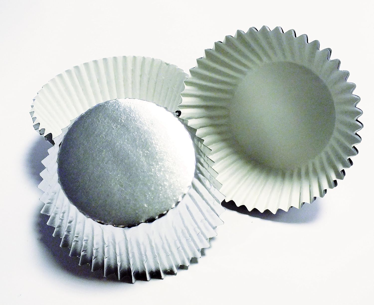 PME - Caissettes à Cupcakes Métalliques - Argent, Lot de 30