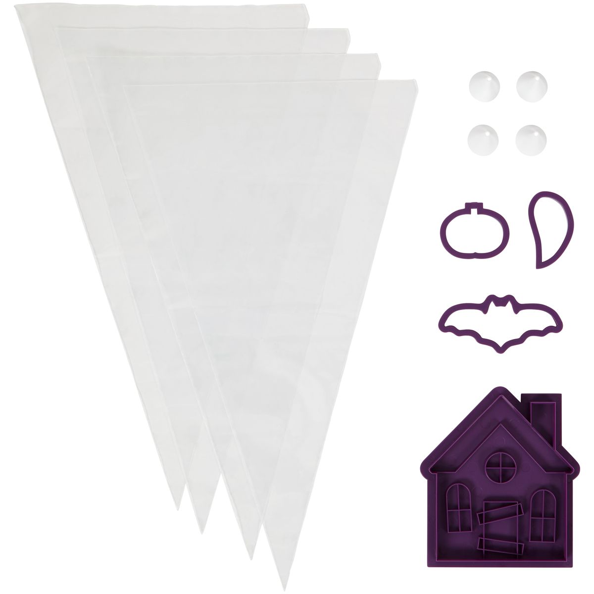 Wilton Kit Biscuits Maison Hantée Set/12 avec poche à douilles – Image 2