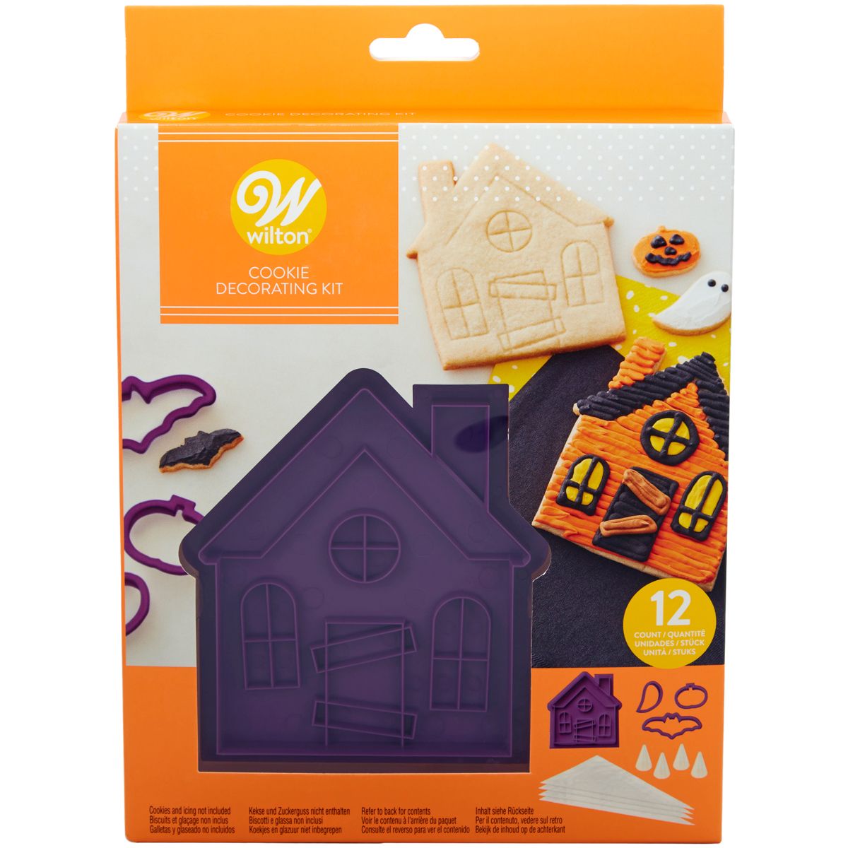 Wilton Kit Biscuits Maison Hantée Set/12 avec poche à douilles