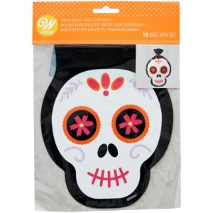 Wilton Sacs à Friandises en Forme de Crâne pk/15
