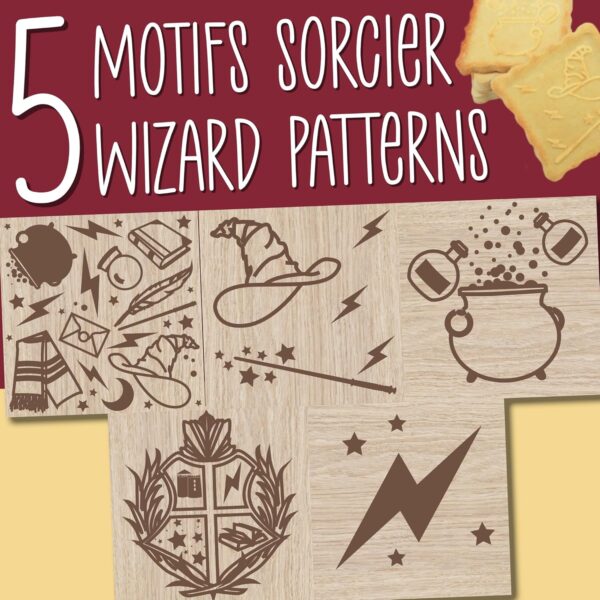 Tampon biscuit bois "Sorcier" + découpoir Visiter la boutique ScrapCooking – Image 4