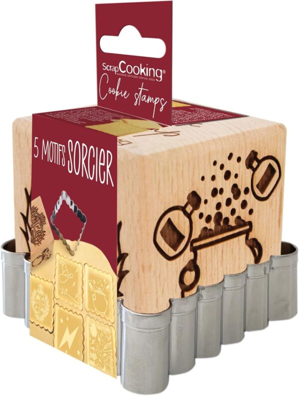 Tampon biscuit bois "Sorcier" + découpoir Visiter la boutique ScrapCooking – Image 9