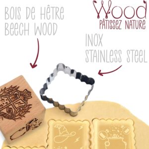 Tampon biscuit bois "Sorcier" + découpoir Visiter la boutique ScrapCooking
