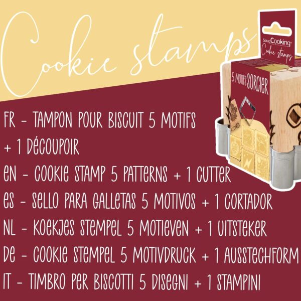 Tampon biscuit bois "Sorcier" + découpoir Visiter la boutique ScrapCooking – Image 6