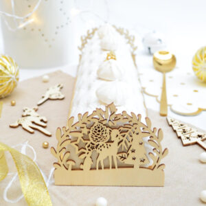 2 Embouts de Bûche Bois – Forêt Enchantée – ScrapCooking®