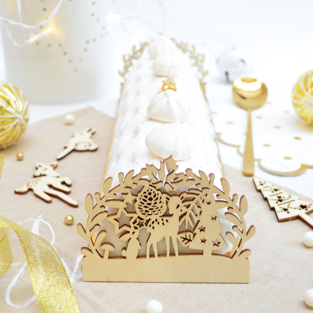 2 Embouts de Bûche Bois – Forêt Enchantée – ScrapCooking®