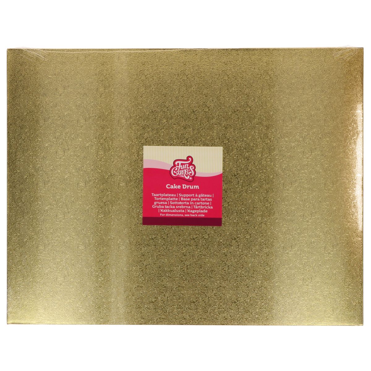 FunCakes – Cake Drum Rectangle Or 45 × 35 cm (12 mm)