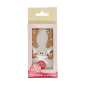 FunCakes – Décors en Sucre Rudolph (Set de 6 pièces)