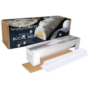Moule bûche inox + 1 insert offert