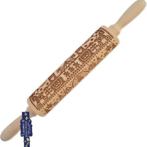 SCRAPCOOKING Rouleau à Pâtisserie en Bois  Casse-Noisette