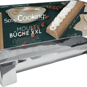 Moule à Bûche Inox XXL Ajustable 28 à 45 cm