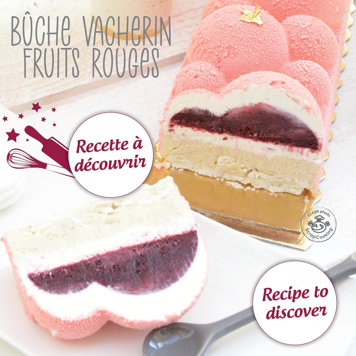 ScrapCooking – Moule à Bûche de Noël Céleste – Kit Complet – Image 5