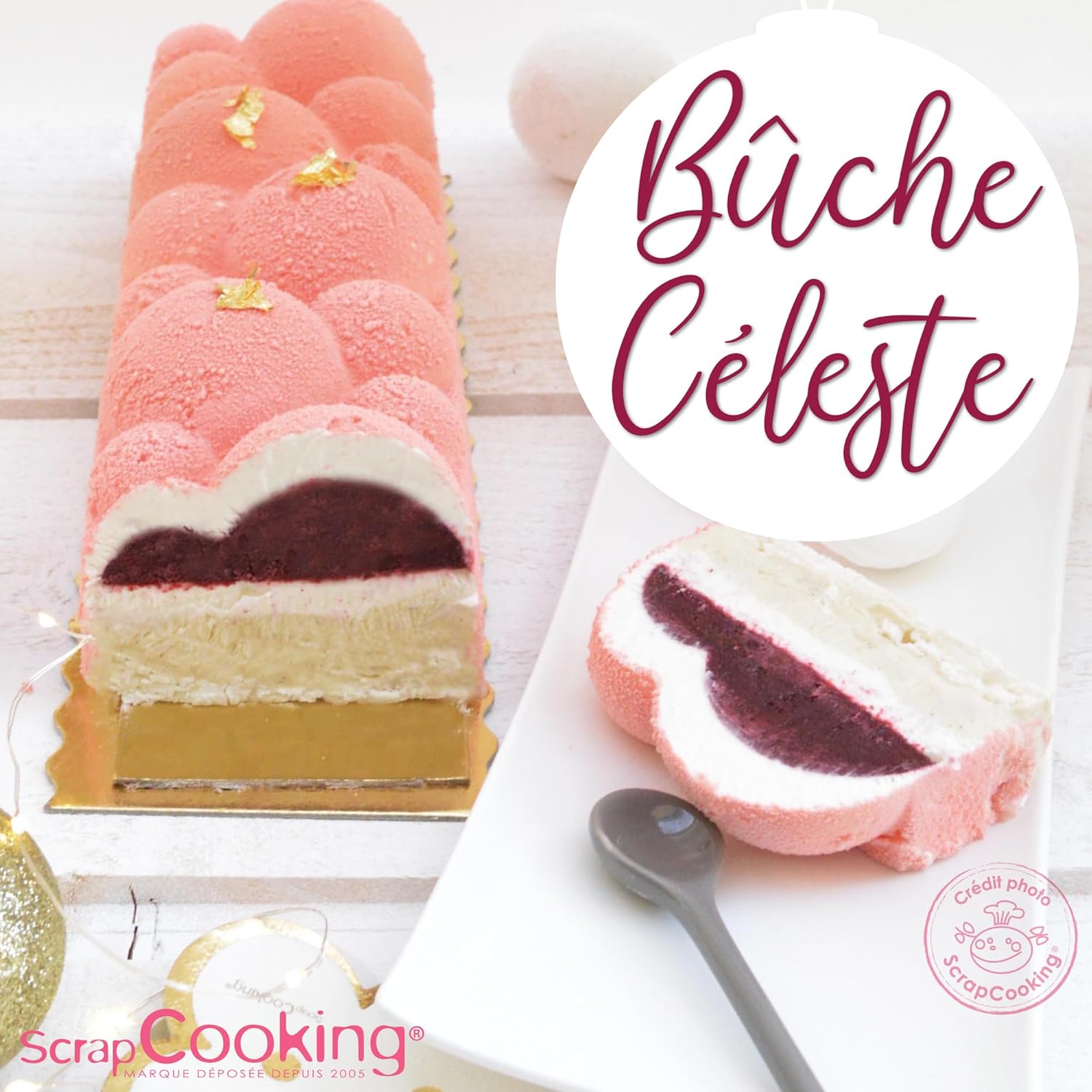 ScrapCooking – Moule à Bûche de Noël Céleste – Kit Complet – Image 9