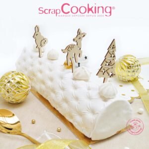 Scrapcooking - Kit de 4 Accessoires Déco Bois