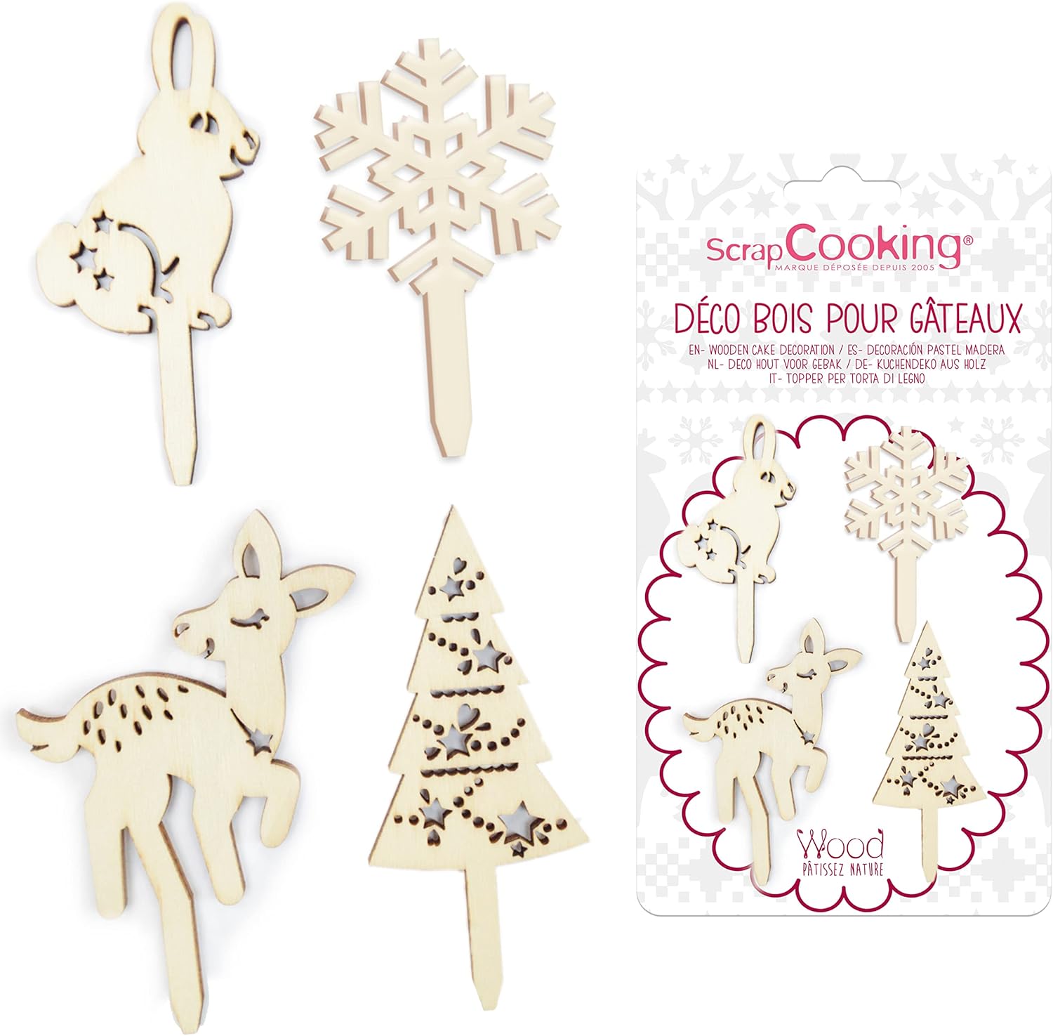 Scrapcooking - Kit de 4 Accessoires Déco Bois – Image 9