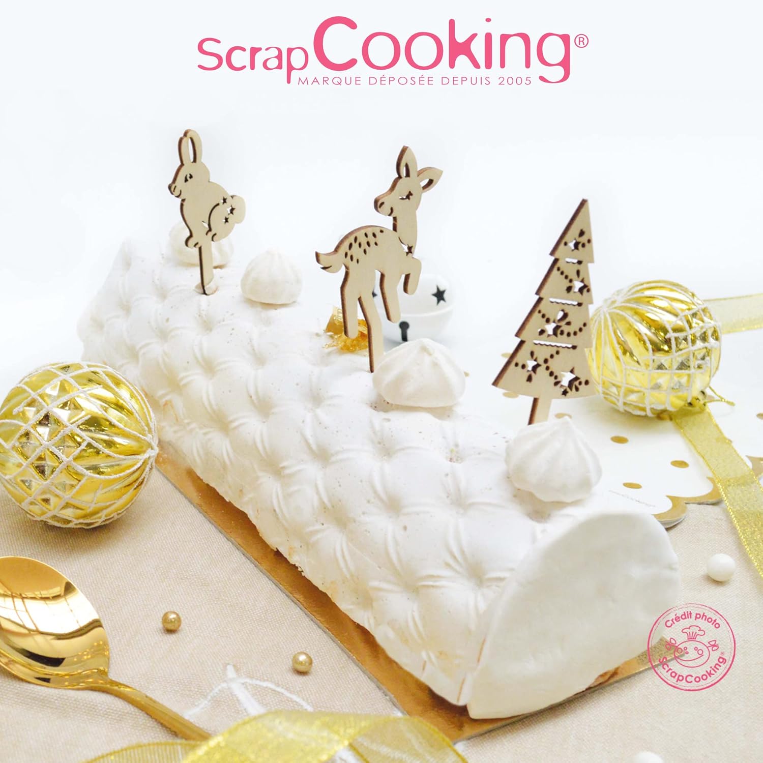 Scrapcooking - Kit de 4 Accessoires Déco Bois