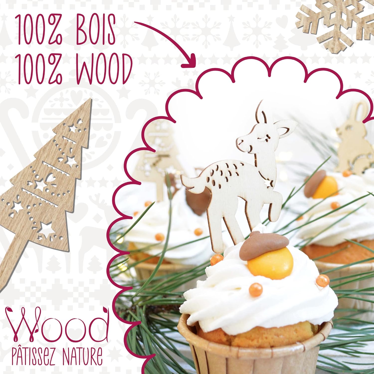 Scrapcooking - Kit de 4 Accessoires Déco Bois – Image 5