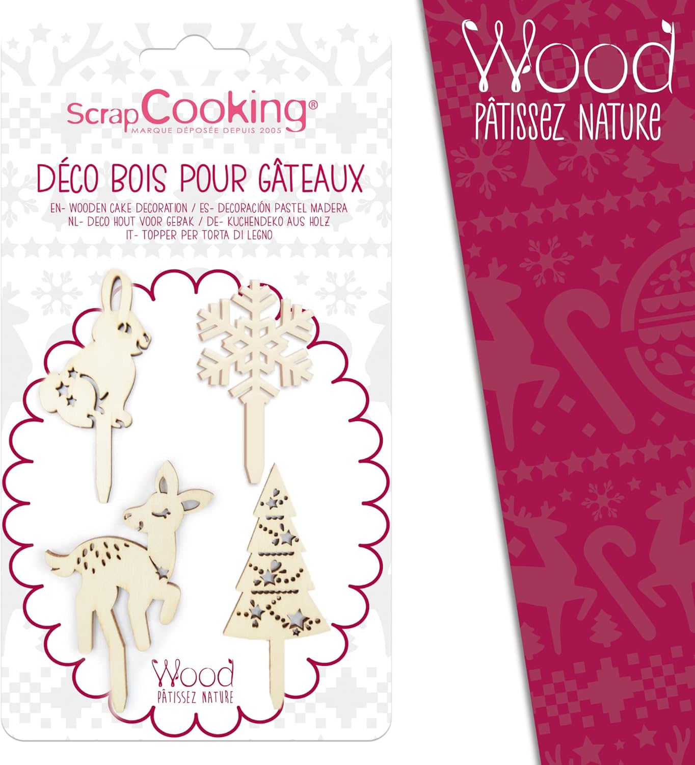 Scrapcooking - Kit de 4 Accessoires Déco Bois – Image 2
