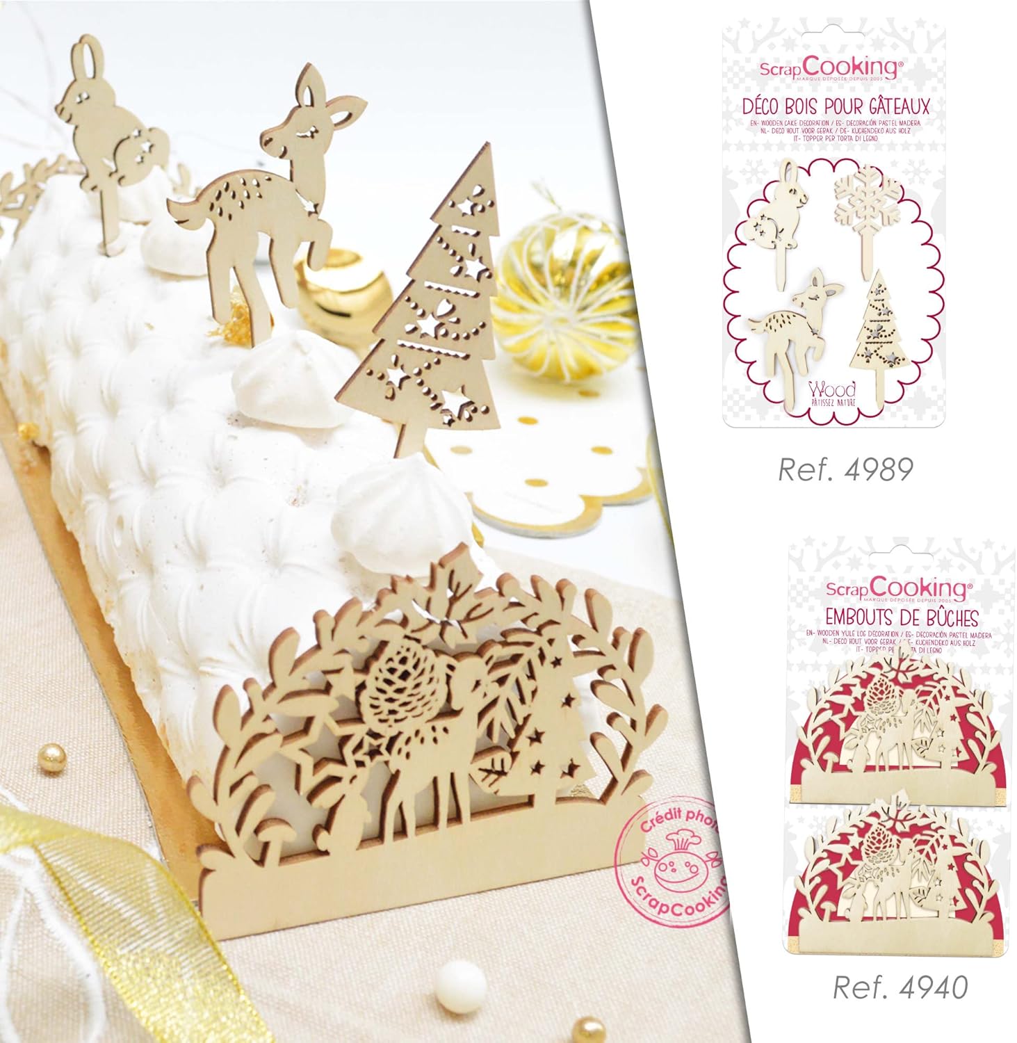 Scrapcooking - Kit de 4 Accessoires Déco Bois – Image 3