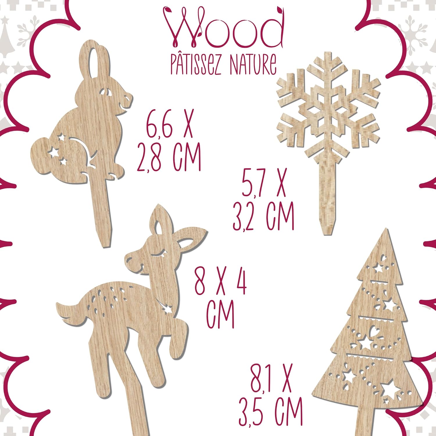 Scrapcooking - Kit de 4 Accessoires Déco Bois – Image 4