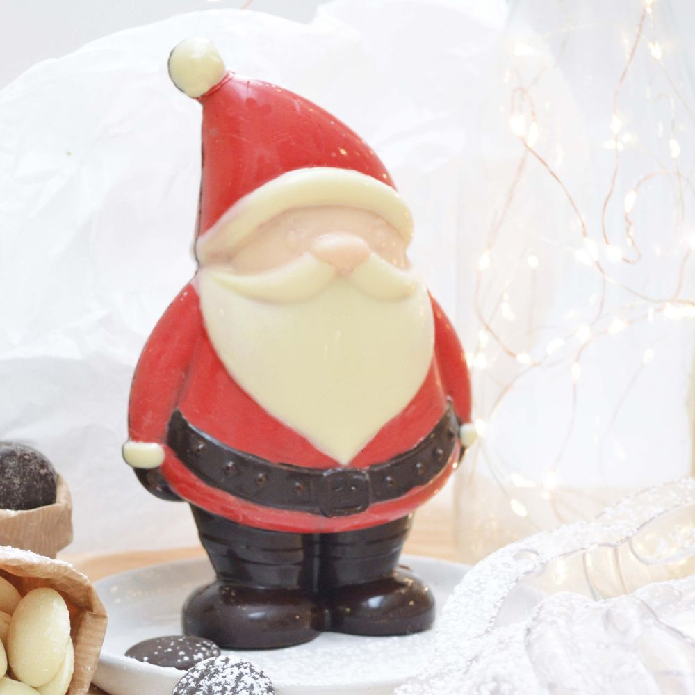 Moule 3D Chocolat Père Noël – Moule Rigide avec Clips – Création Chocolat Maison Brillante et Facile – Image 4