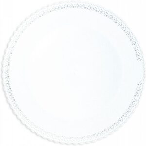 SCRAP COOKING 5220 Plat Dentelle Rond Blanc 32cm - Pour Gâteaux, Pâtisseries